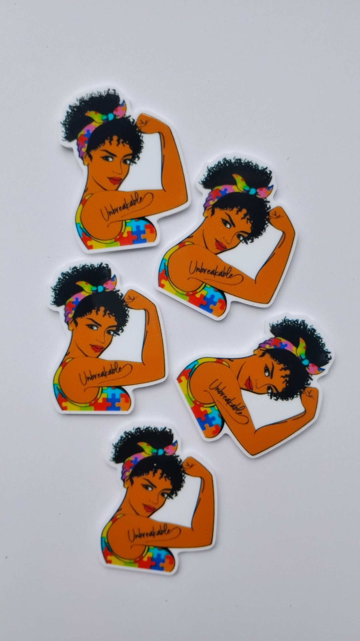 Unbreakable Woman Charms (5 Pack)